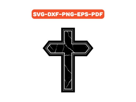 A Modern Minimalist Cross SVG for Graphic Design & Craft Projects