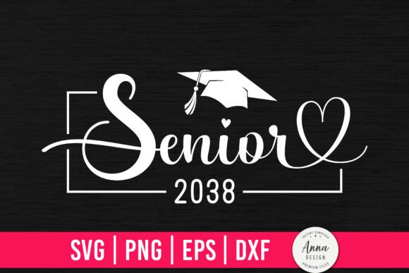 A Senior 2038 Graduation Graphic for Crafts & Real Client Projects