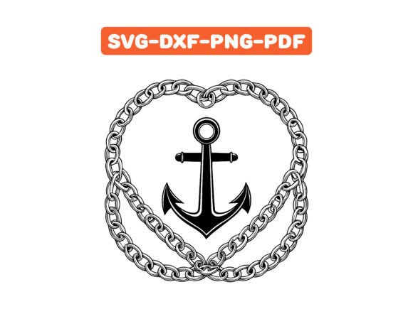 Anchor & Heart SVG: A Craft Graphics Design for Polished Publishing