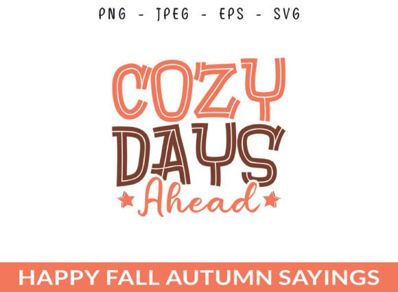 Cozy Days Pumpkin Leaf SVG for Marketing Graphics & Crafts