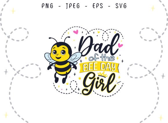 Crafting Bee Birthday Graphics for Dad's Family T-Shirts