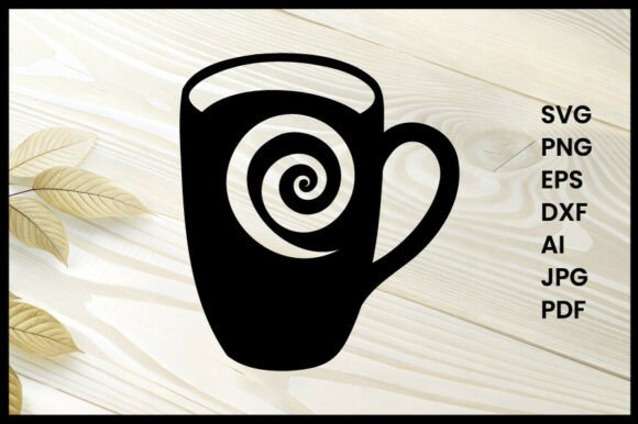 Crafting Elegance: Swirl Mug Graphics for Handmade Products