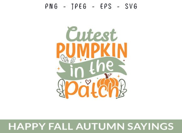 Cute Pumpkin Craft Graphics for Fall Products