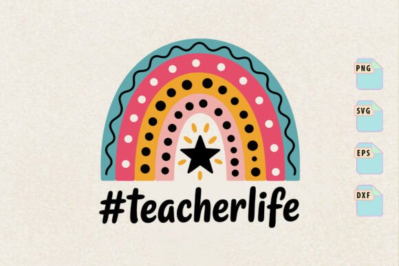 Evaluating Teacher Rainbow SVG Graphics for Craft & Design Projects
