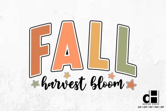 Harvest Bloom: A Versatile Craft Graphic for Seasonal Projects