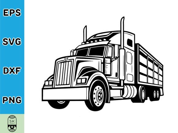 Semi Truck SVG Vector: A Practical Graphic Asset for Crafts